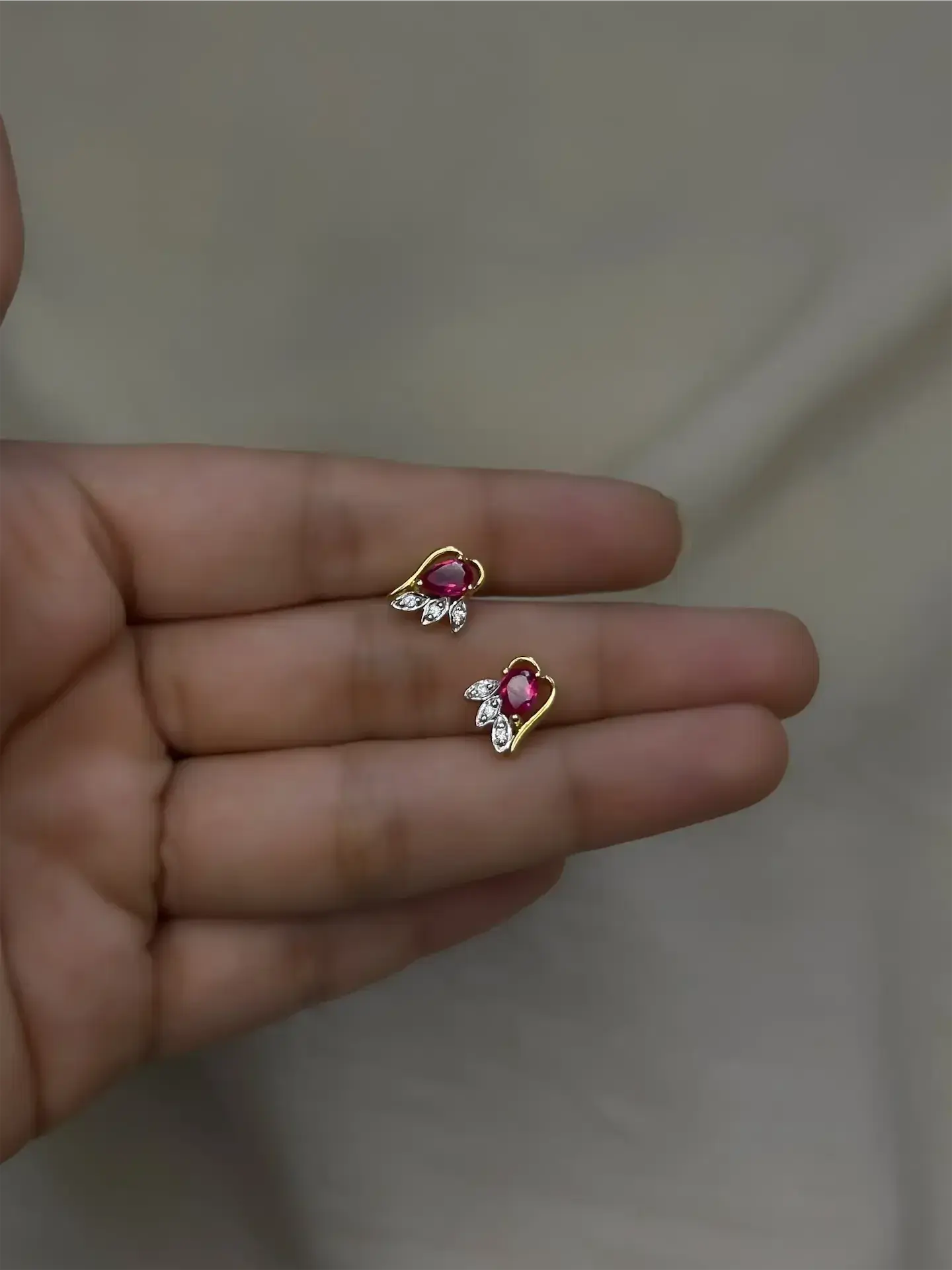Crimson Petal Studs