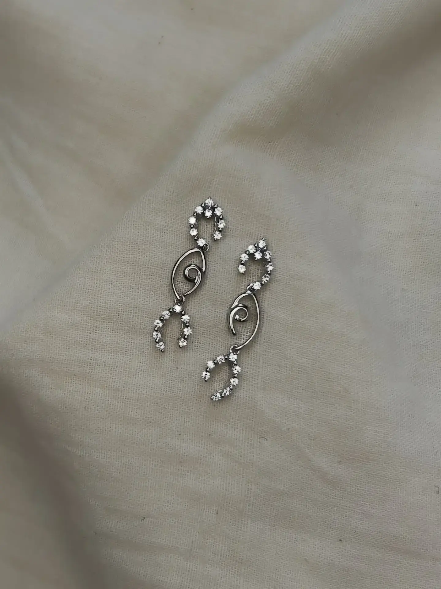 Celestial Swirl Drop Earrings