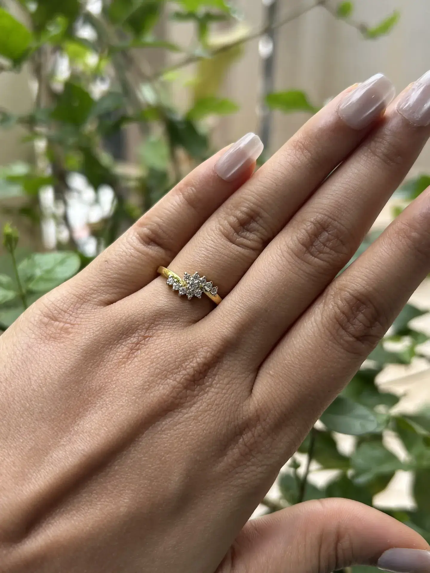 Celestial Cluster Gold Ring