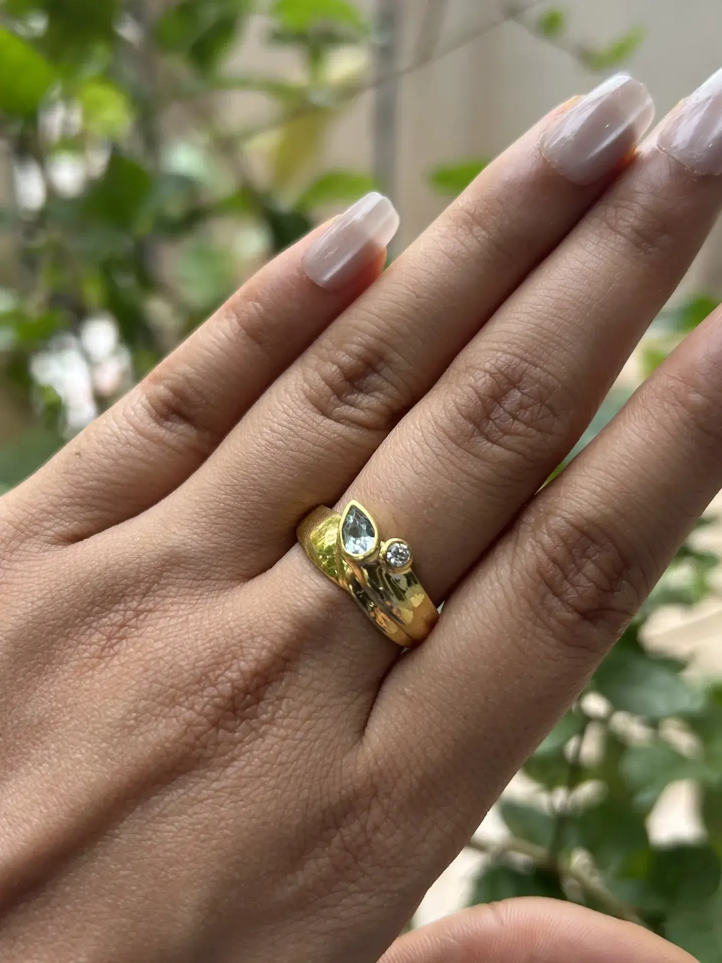 Celestial Dewdrop Ring