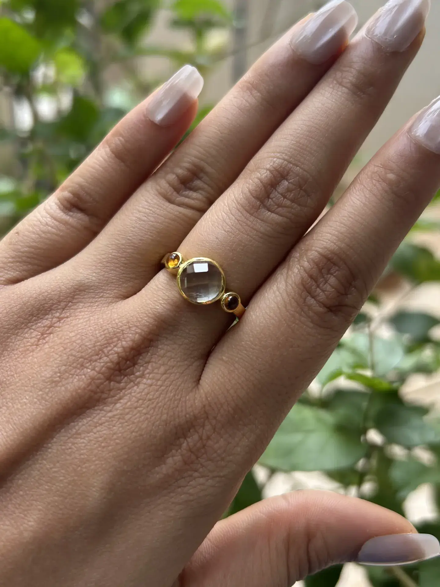 Celestial Quartz Trilogy Ring