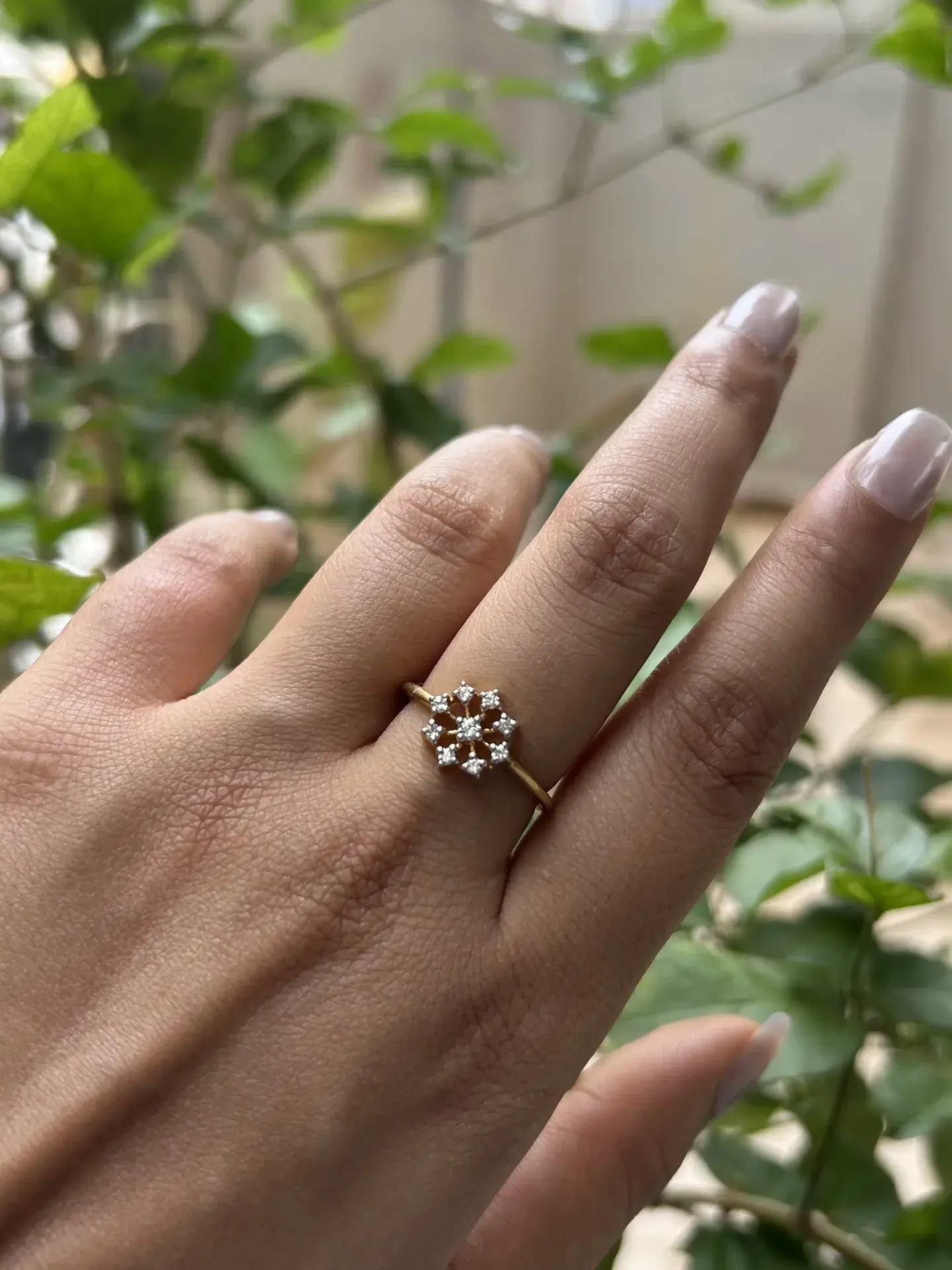 Celestial Snowflake Ring