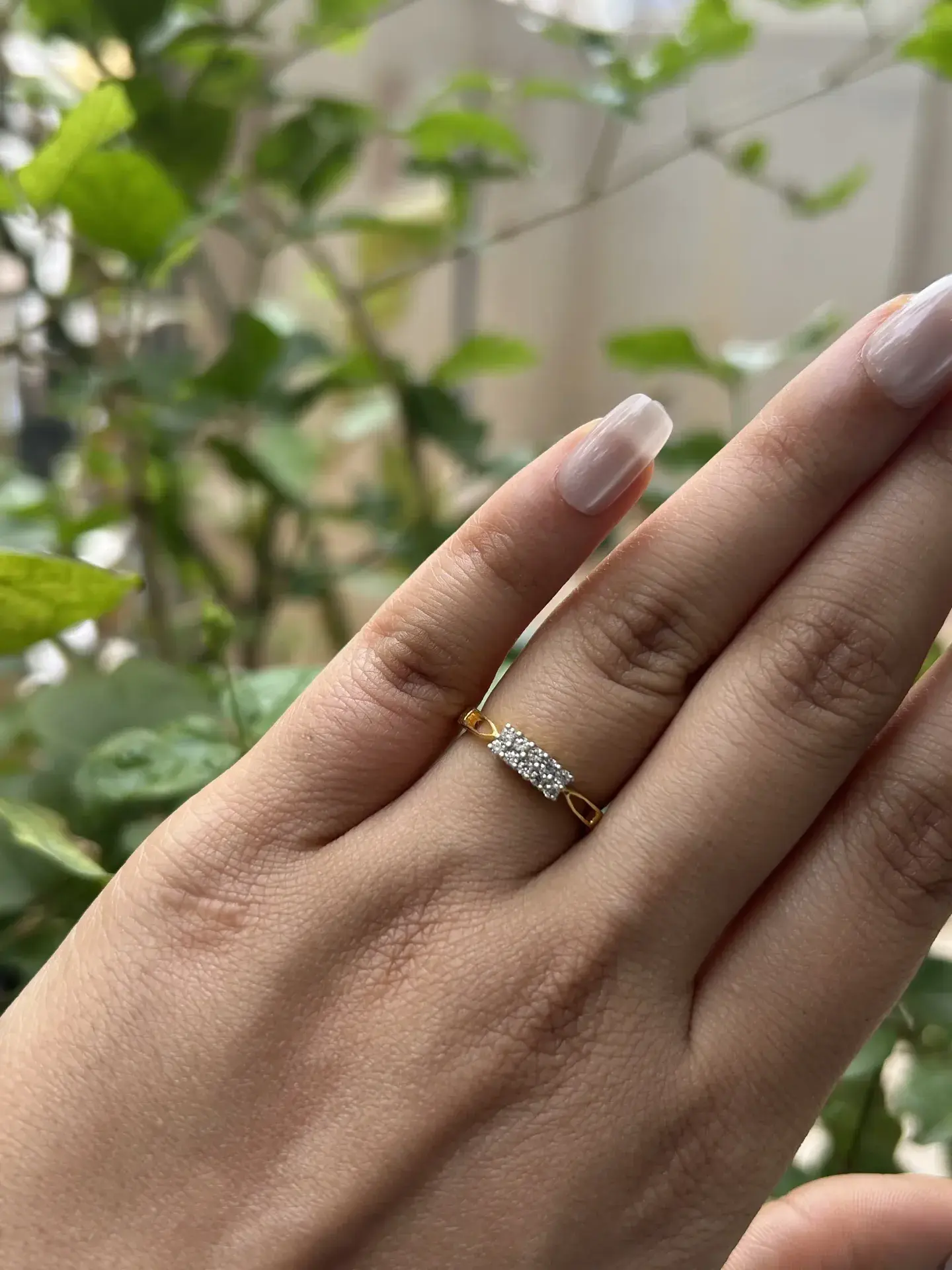 Celestial Pavé Cluster Ring