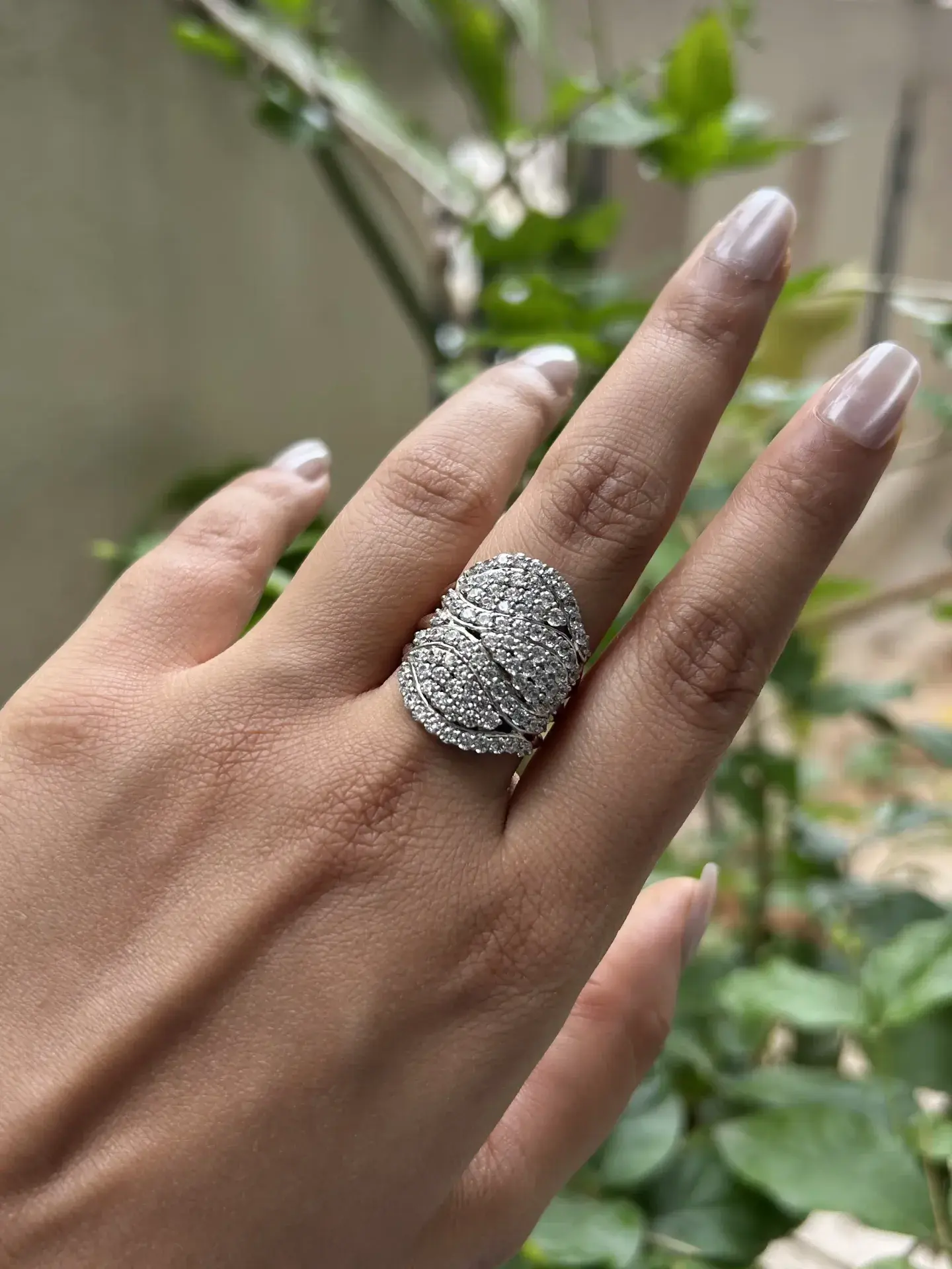 Ethereal Pave Wave Ring