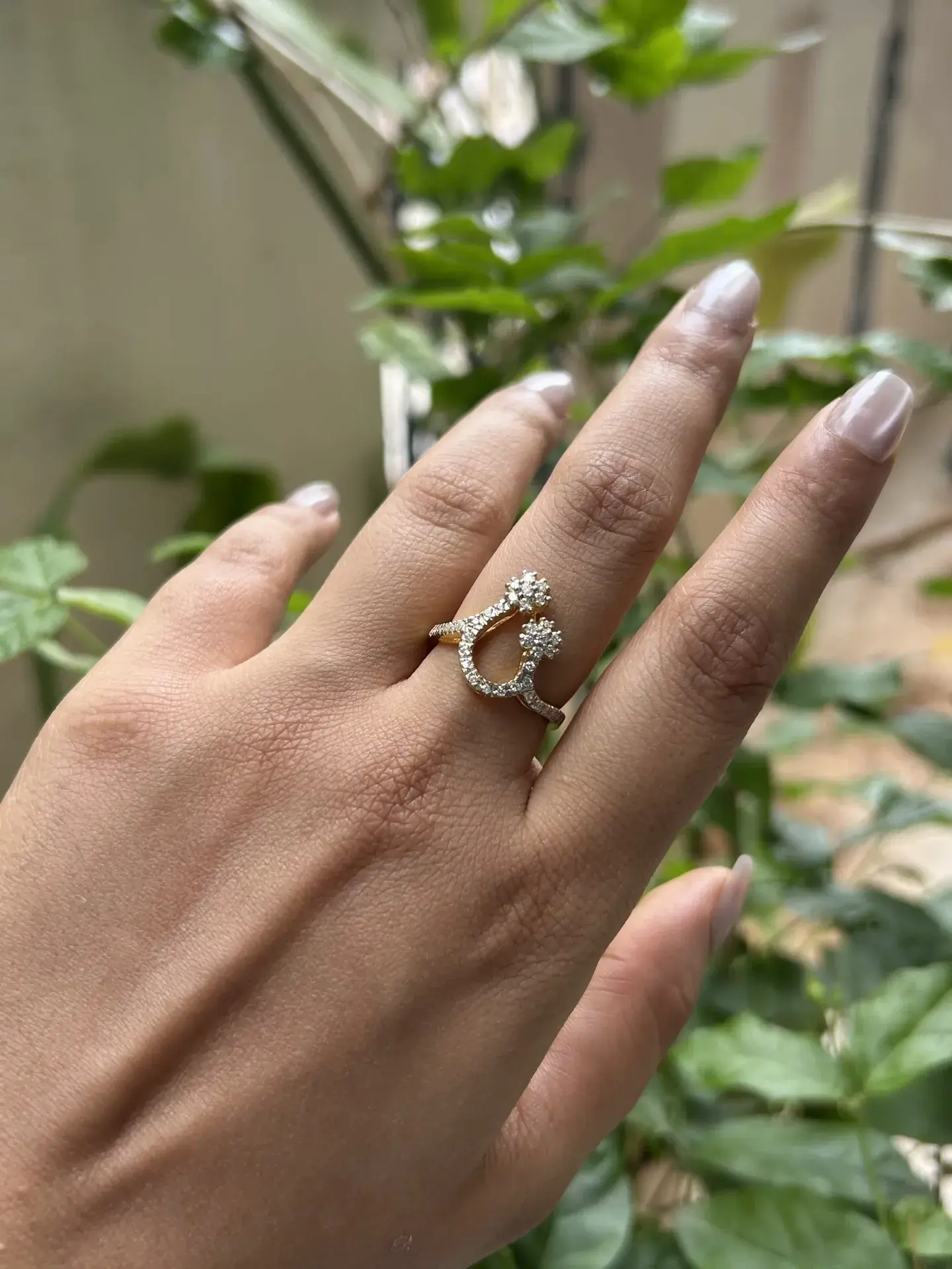 Celestial Open-Shank Ring