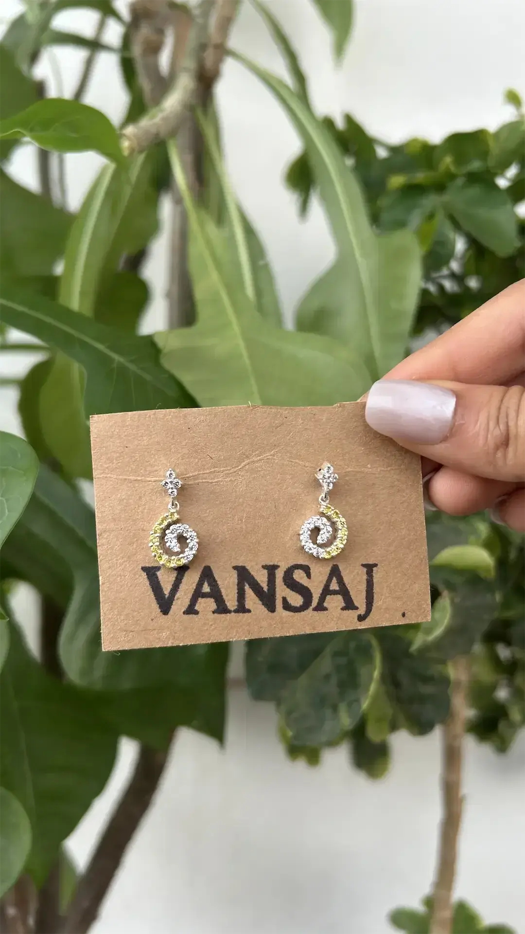 Celestial Spiral Drop Earrings