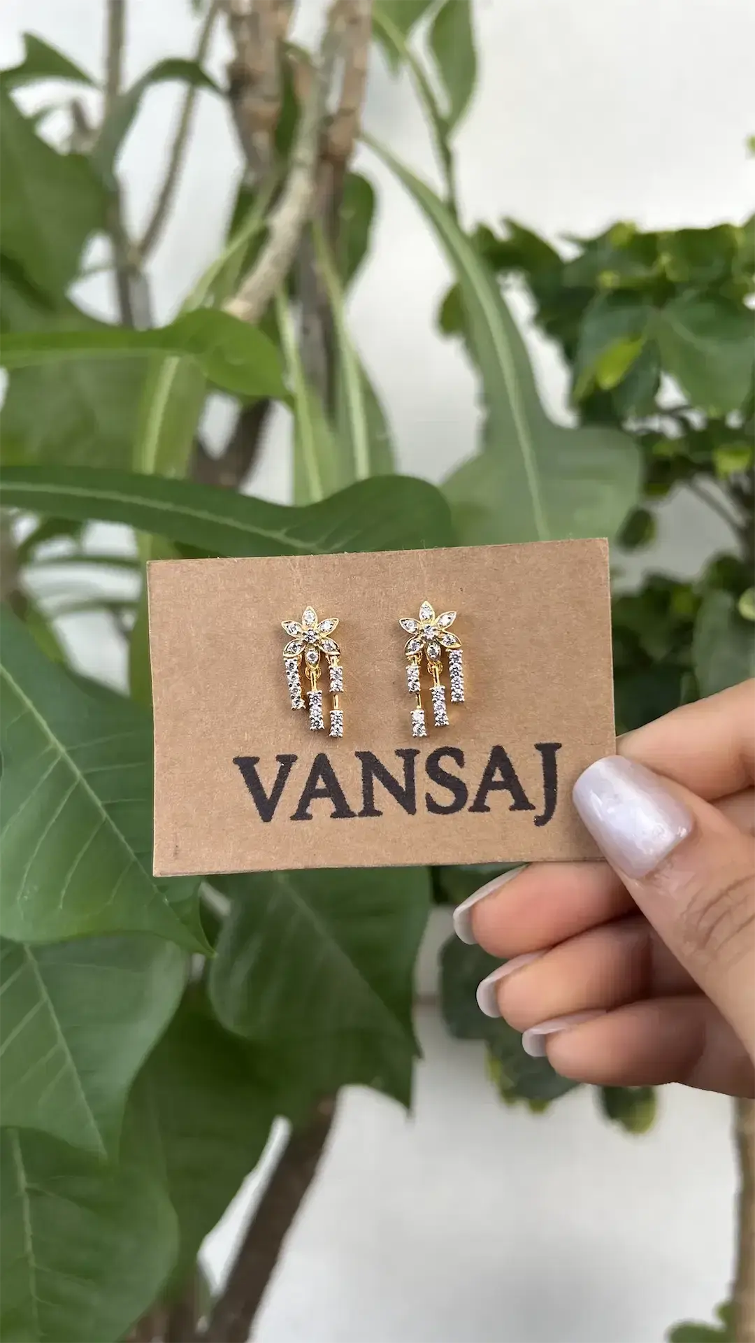 Floral Dewdrop Earrings