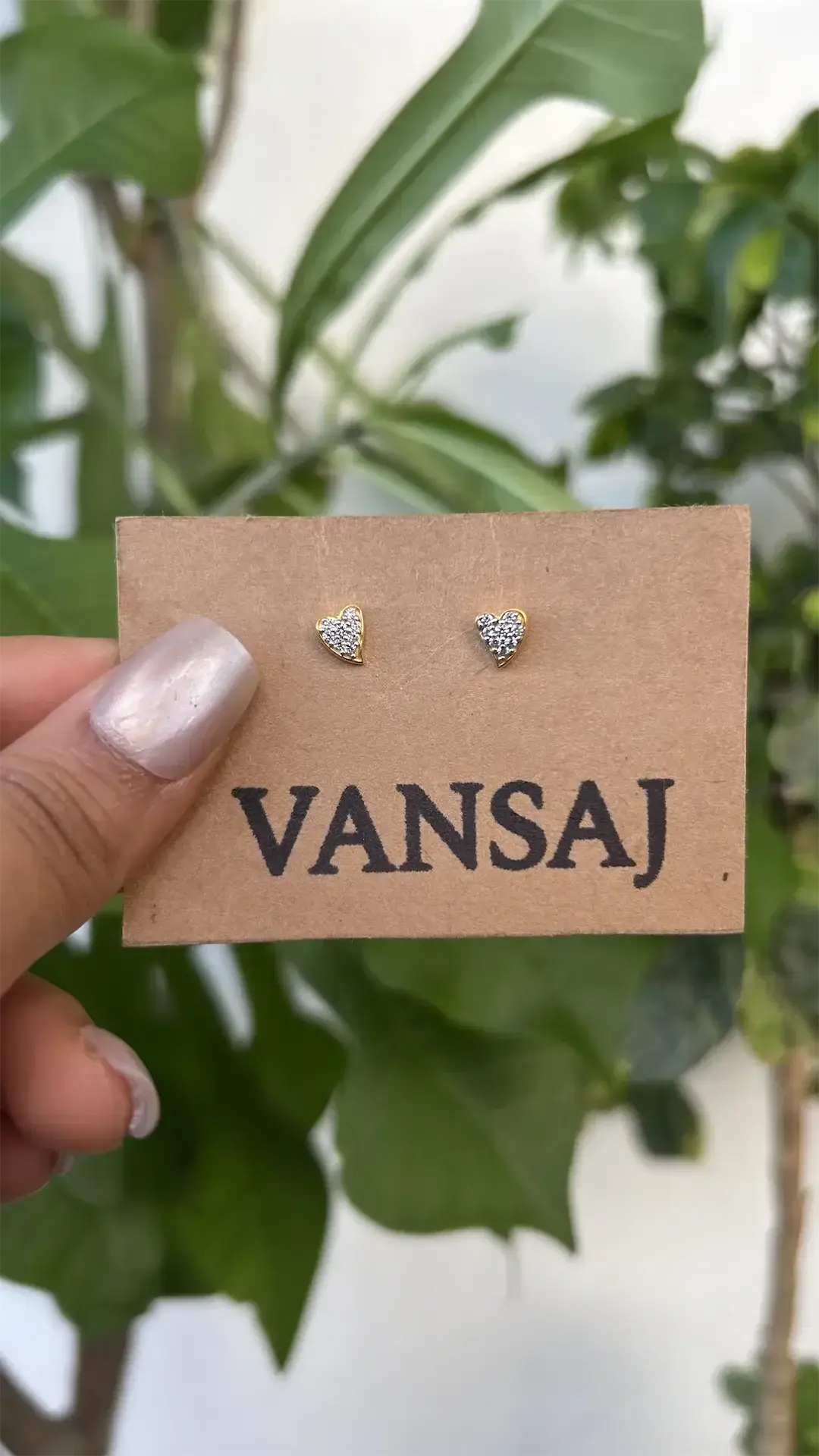 Celestial Heart Studs
