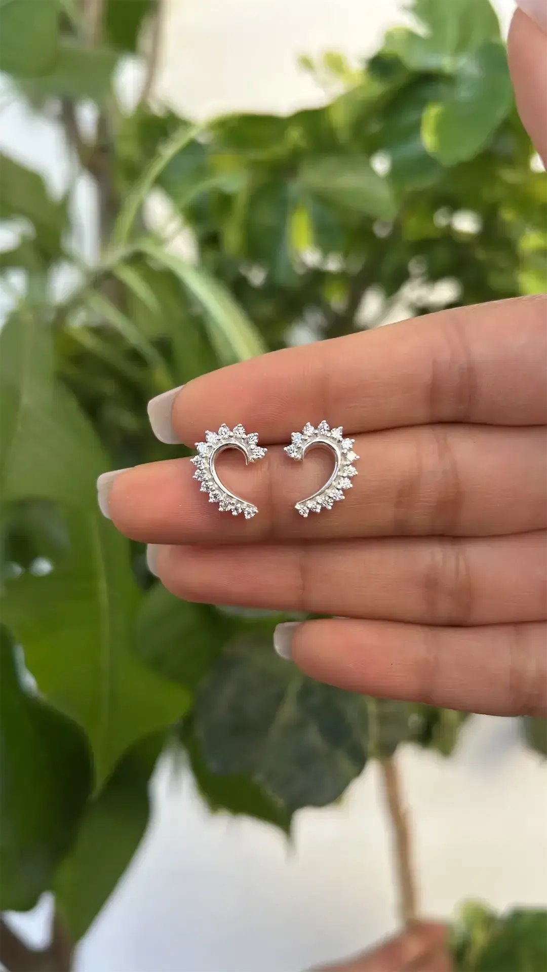 Celestial Heart Studs