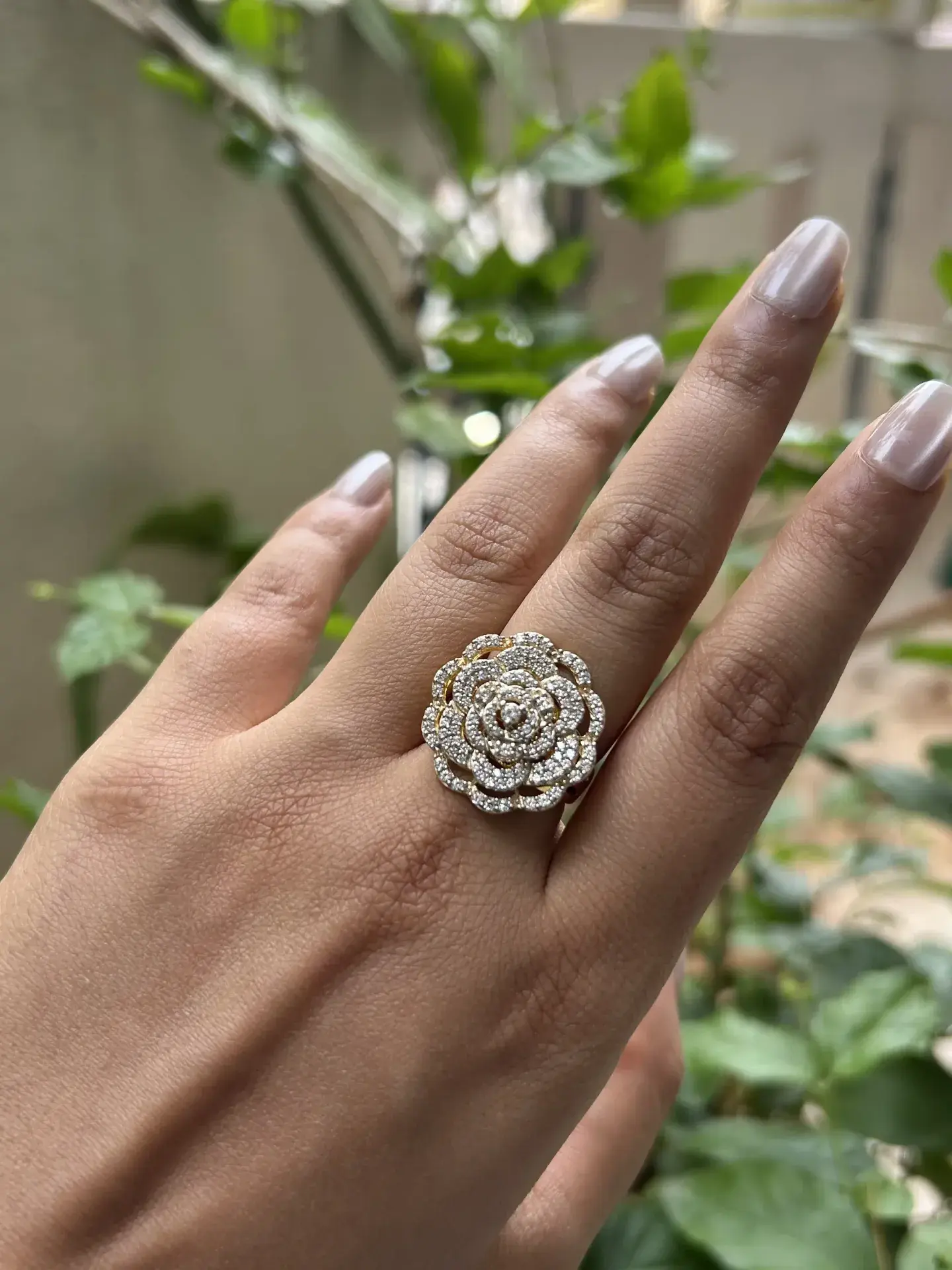 Celestial Rose Pavé Ring