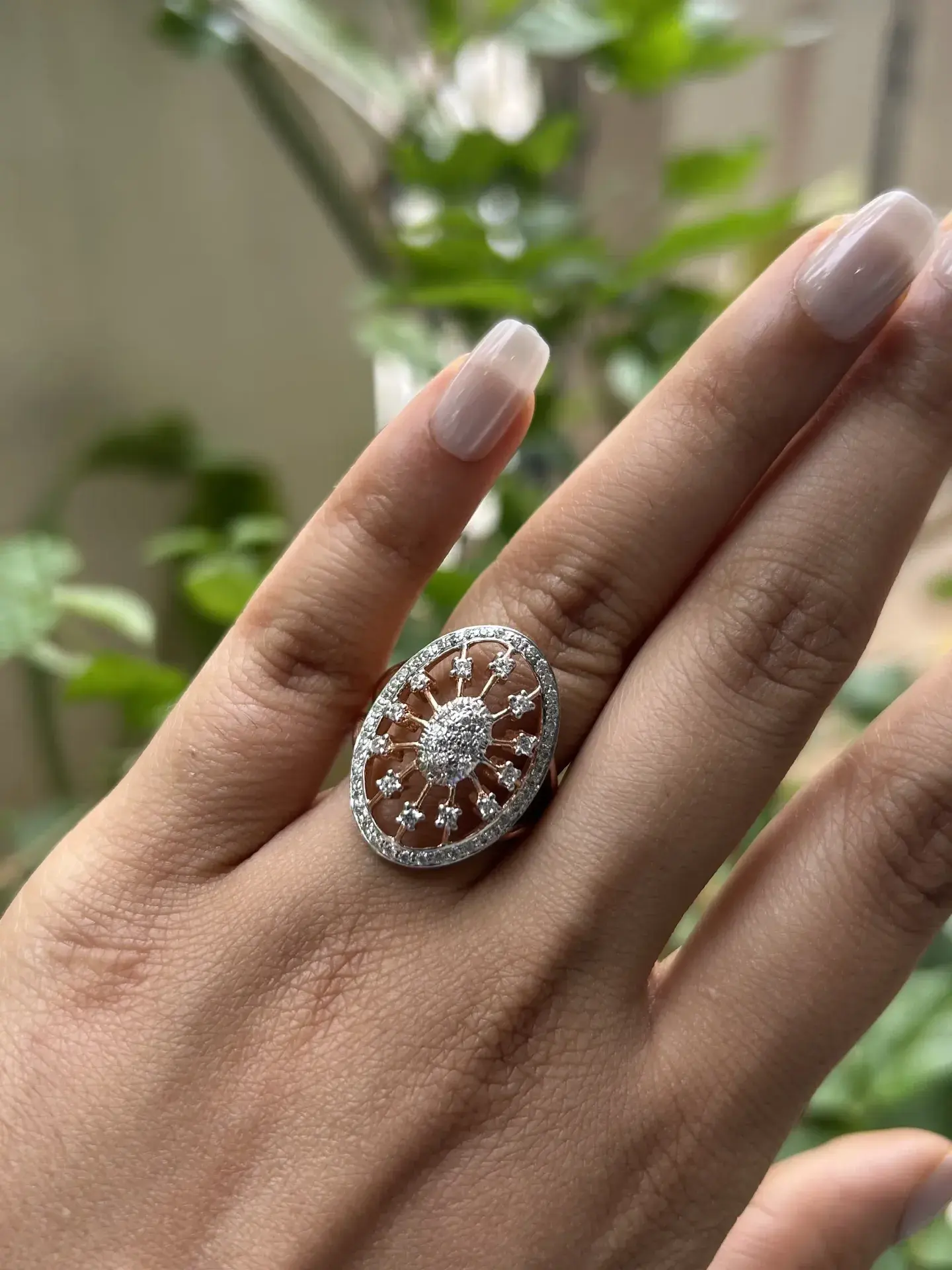 Celestial Oval Ring