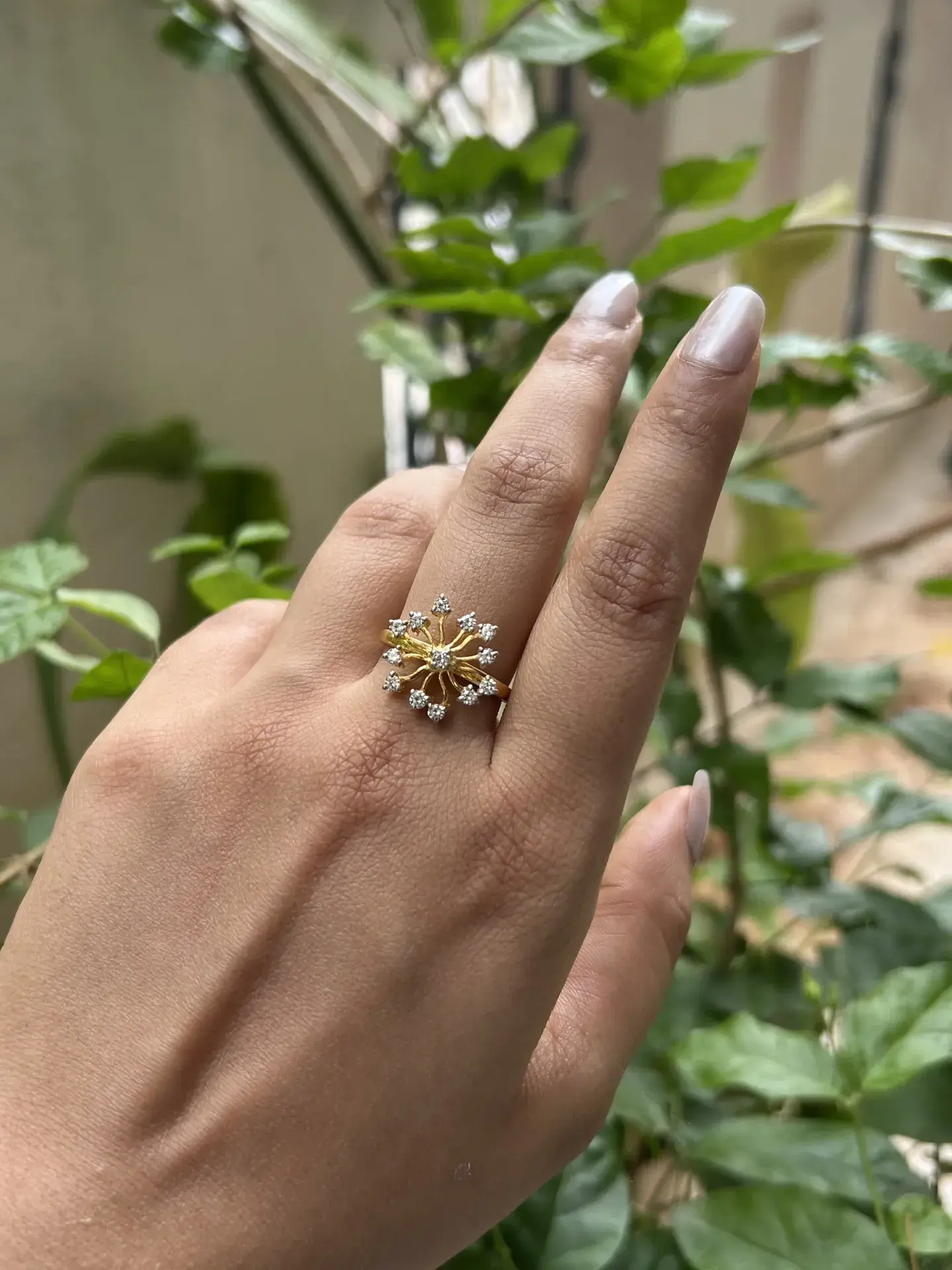 Celestial Starlight Burst Ring