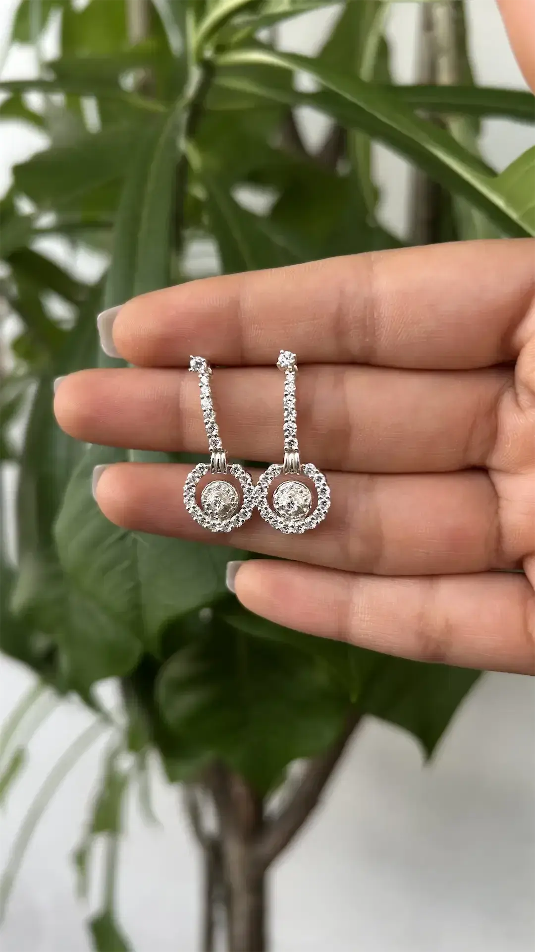 Celestial Halo Drop Earrings